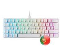 Mars Gaming MKMINIPRO, Clavier mécanique Ultra-Compact 60%, commutateurs mécaniques Hot-Swappable, éclairage RGB Chrome, Clavier Gaming Antighosting, Multiplateforme, Switch Silencieux, US, Noir
