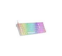 Clavier Mars Gaming MKULTRAWRFR Avec Fil Mécanique RGB Blanc