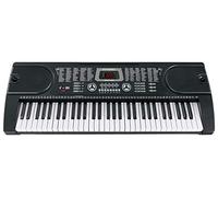 Clavier McGrey EK-6100 - Instrument d'entrée de gamme avec 61 touches taille standard - 255 sons et rythmes d'accompagnement - Fonctions d'apprentissage - Fonctionne sur piles - noir