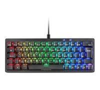 Clavier Mécanique 60% RGB Mars Gaming MKMINIPRO Hot-Swap Switch Marron Espagnol Noir Noir G