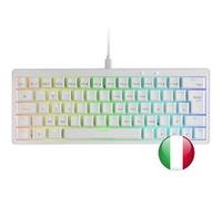 Clavier Mécanique 60% RGB Mars Gaming MKMINIPRO Hot-Swap Switch Silencieux Italien Blanc Blanc G