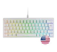 Clavier Mécanique 60% RGB Mars Gaming MKMINIPRO Hot-Swap Switch Silencieux US Blanc Blanc G