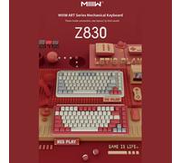 Clavier mécanique à 3 modes 83 touches avec batterie de 4000mAh, RGB, échange à chaud, dimensions 33715240mm