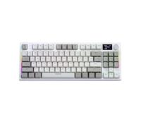 Clavier Mécanique À Écran LCD pour La Maison, Le Bar Internet, Le Dortoir Universitaire, K86 3-Mode RGB Blueto-oth 2.4g Filaire Affichage Lumineux Personnalisé Clavier Mécanique Remplaçable À Chaud