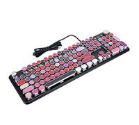 Clavier mécanique, Accessoire d'ordinateur Punk pour Clavier de Jeu Filaire à 104 Touches, pour Win ME, pour Win2000, pour Win XP, pour Vista, pour Win7, 8, 10, etc. Small Gift
