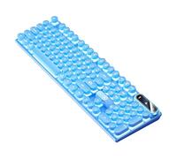 Clavier Mécanique - Clavier De Jeu De Style Typewriter Esthétique Retro avec Rétroéclairage LED | Clés Tactiles Clicky À 104 Touches, Touchés Ronds, Clavier Câblé À L'épreuve des Éclaboussures