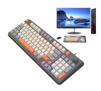 Clavier mécanique de bureau, clavier éclairé par filaire à incandescence | Clavier PC pour étudiants, utilisateurs d'ordinateurs de bureau