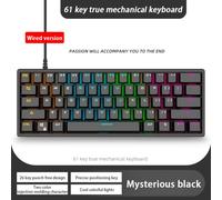 Clavier Mécanique De Jeu À Axe Filaire Usb À 61 Touches G101, Avec Rétro-Éclairage Led, Interrupteurs Optiques Gateron Pour Ordinateur De Bureau