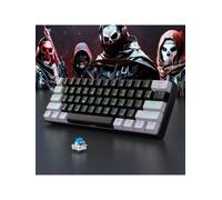 Clavier mécanique de jeu filaire 60%, rétroéclairé rvb, Mini disposition Ultra compacte pour joueurs PC/Mac et typistes, conception de voyage facile noir
