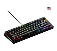Glorious Gaming GMMK 3 HE: Clavier réactif, Effet Hall, taux de Polling 8K, switches MX et magnétiques (Hot Swap), Clavier 65%, Joints modulaires, Capuchons doubleshot PBT, américaine QWERTY - Noir