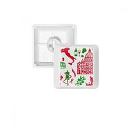 Clavier Mécanique Drapeau Italie Romain Theater PBT pour Clavier Mécanique Blanc OEM sans Marquage Imprimé R3 Multicolore