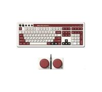 8BitDo Retro 108 Mechanical Keyboard with 108 Keys and Integrated Numpad, Bluetooth/2.4G/USB-C Hot Swappable Wireless Gaming Keyboard for Windows and Android - Fami Edition - QWERTY English Keyboard