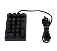 Clavier mécanique filaire avec rétroéclairage RVB, touches étagées et boutons programmables, 21 touches pour une saisie efficace des données et des jeux, comprend plusieurs modes de rétroéclairage et