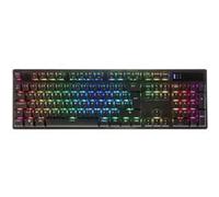 Onlan Clavier gamer CA-240 étendu – 105 touches Mécanique Switch Rouge RGB N-Key USB tressé