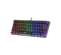 Mars Gaming MK60 Noir, Clavier Gaming Mécanique FRGB, Antighosting, Switch Mécanique Marron, Langue Français