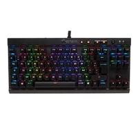 Corsair Clavier mécanique gaming filaire K65 RGB Rapidfire Compact - Cherry MX Speed - AZERTY Noir
