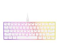 Clavier mécanique Gaming - CORSAIR - K65 RGB Mini 60% - Format compact - RGB - CHERRY MX Red - Blanc - (CH-9194110-FR)