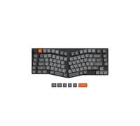 Keychron K15 Max Clavier mécanique sans Fil, 2,4 GHz/Bluetooth/USB-C, LED Blanche, QMK/Via, Macros programmables, PBT Keycaps, pour Mac Windows, Super Red Switch