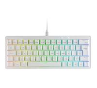 Mars Gaming MKMINIPRO, Clavier mécanique Ultra-Compact 60%, commutateurs mécaniques Hot-Swappable, éclairage RGB Chrome, Clavier Gaming Antighosting, Multiplateforme, Switch Silencieux, US, Noir
