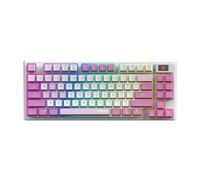 Clavier mécanique MSI FORGE GK600 TKL W AZERTY switches 45 g Bluetooth USB Type-C Violet Blanc
