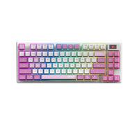 Clavier Gamer sans fil Bluetooth mécanique MSI Forge GK600 TKL RGB (Blanc/Violet)