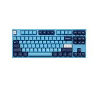 Clavier mécanique Ocean avec Capuchons de Touches PBT gravés sur Le côté USB, 108 compatibles avec la Saisie de Jeux, Accessoires d'ordinateur à Touches complètes(87 Blue-Gold Axis)