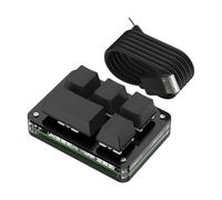 Clavier mécanique Pavé de commande connecté USB à cinq boutons avec éclairage multicolore pour les commandes de jeu Édition de contrôle de bureau Clavier mécanique Pavé de commande USB Contrôle de de