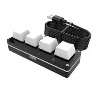 Clavier mécanique programmable à 4 touches RVB 2025, bouton macro, pour jeux vidéo, échange à chaud, pour Photoshop