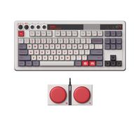 Clavier Mécanique Rétro 8Bitdo 87 Touches Bluetooth/2.4G/USB-C, Interchangeable, Boutons Programmables, Molette Volume