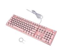 Clavier Mécanique Rétro Punk Accessoire de Jeu pour Ordinateur Portable Conception Ergonomique Dérapant Clavier Gamer Élégant Pratique Soignée Surface
