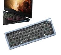 Clavier mécanique RGB - Kit clavier Gmk67 | Clavier sans fil personnalisable avec bouton multimédia, clavier rétroéclairé RVB pour jeux PC, clavier de jeu portable à 67 touches, kit