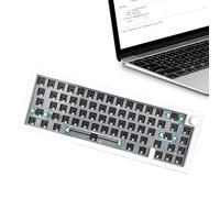 Clavier mécanique RVB - Clavier filaire | Clavier mécanique compact rétroéclairé RVB avec 67 touches | Clavier de jeu portable avec bouton multimédia, parfait pour les jeux, le bureau et les postes de