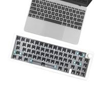 Clavier mécanique sans fil, clavier mécanique rétroéclairé RVB, accessoires de maison, clavier sans fil 67 touches avec bouton multimédia pour la maison, la salle de jeux, le café Internet