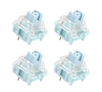 Clavier mécanique TTC silencieux blanc bleuté 3 broches 42 g ressort plaqué or
