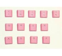 Clavier mécanique ultra-fin RVB rétroéclairé antidérapant pour Logitech G915TKL G913 G915 G815 G813 Texture Game 13 touches (touches rose)