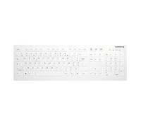 CHERRY Clavier Contour Active Key AK-C8112 – AZERTY sans fil 2,4 GHz – lavable – blanc