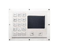 Clavier métallique Industriel à 15 Touches, étanche IP65, avec pavé Tactile et Bouton de Souris, for boîtes de contrôle de Mines antidéflagrantes