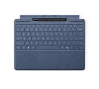 Microsoft Clavier Signature pour Surface Pro - Clavier - avec pavé tactile, accéléromètre - rétroéclairé - dock magnétique - AZERTY - saphir - 70 % d'emballage en papier recyclé - avec Slim Pen - pour