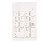 Clavier Mini Clavier sans Fil Pavé Numérique sans Fil 2.4G USB Ergonomique Léger PC Ordinateur Portable Clavier(Blanc)
