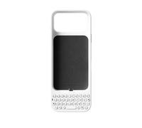 Clavier mobile pour iPhone 17 Pro Max, Plug & Play, touches rétroéclairées, ouverture de page, coque de protection blanche
