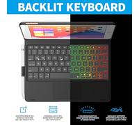 Clavier Multifonctionnel, Clavier BT Rotatif à 360 Degrés avec 7 Couleurs Rétro-éclairées, Long Temps de Veille pour avec pavé Tactile Sensible, Compatible 12,9 Pouces et (#4)