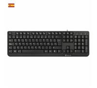 Clavier - NGS - NGS-KEYBOARD-0344 - Noir - USB - Espagnol QWERTY - Touches multimédia