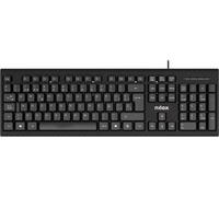 Clavier Nilox QWERTY Espagnol Noir - USB - 104 touches - Multicolore