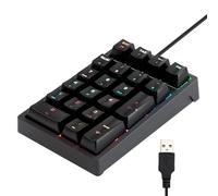 Clavier numérique Filaire - 17 Touches, pavé numérique USB, Accessoires PC, Outil de Bureau | Conception Plug & Play, Ergonomique, Idéal pour la Comptabilité, la Programmation, l'Analyse de Données