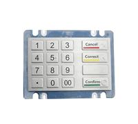 Clavier numérique robuste en métal IP65, résistant au vandalisme et étanche, type ATM, 16 boutons clés(USB,Layout 1)