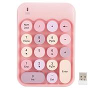 Clavier Numérique sans Fil 2,4 G, Connexion sans Fil Stable, Saisie Silencieuse, Longue Durée de Vie de la Batterie, avec Touche D'espace Arrière pour XP/Win7/Win8/Win10/IOS