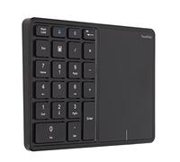 Clavier Numérique sans Fil, 2 en 1 22 Touches 2.4G Pavé Tactile Bluetooth 4.2 Pavé Numérique, Clavier de Comptabilité Financière de Charge de Type C 500 MAh, pour Ordinateur Portable,(le noir)