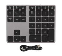 Clavier numérique sans fil au design fin en aluminium, Bluetooth, 35 touches, rechargeable par USB-C, autonomie de 130 heures, léger