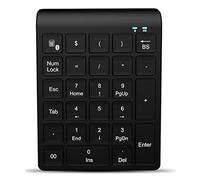 Clavier numérique sans fil Bluetooth 27 touches, clavier universel avec touches de fonction, compatible avec Windows, Mac, iOS, Android