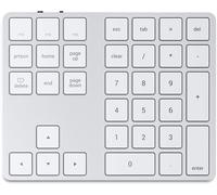Clavier Numérique Sans Fil Bluetooth De 34 Touches, Us Disposition, Batterie Rechargeable Et En Aluminium, Pour Macbook Pro/Air, Mac Mini, Imac, Ipad, Iphone Et Plus - Argent, Us Anglais